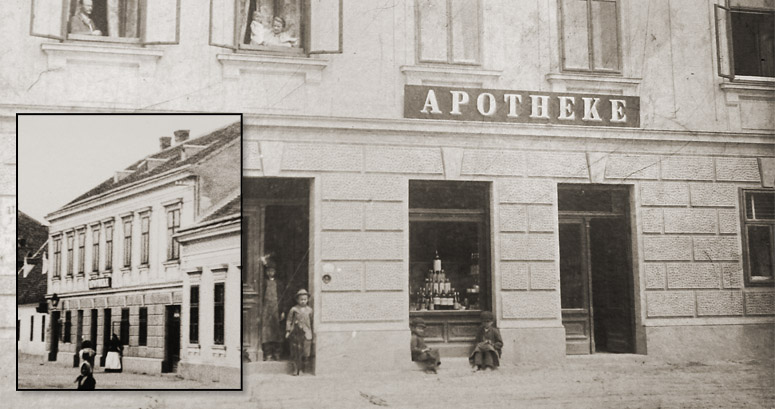 Bild der Apotheke zu Maria Trost um ca. 1900