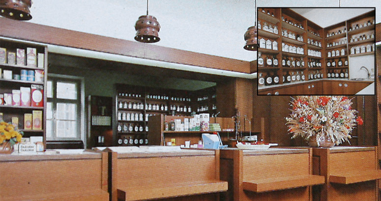 Die Apotheke im Jahr 1976
